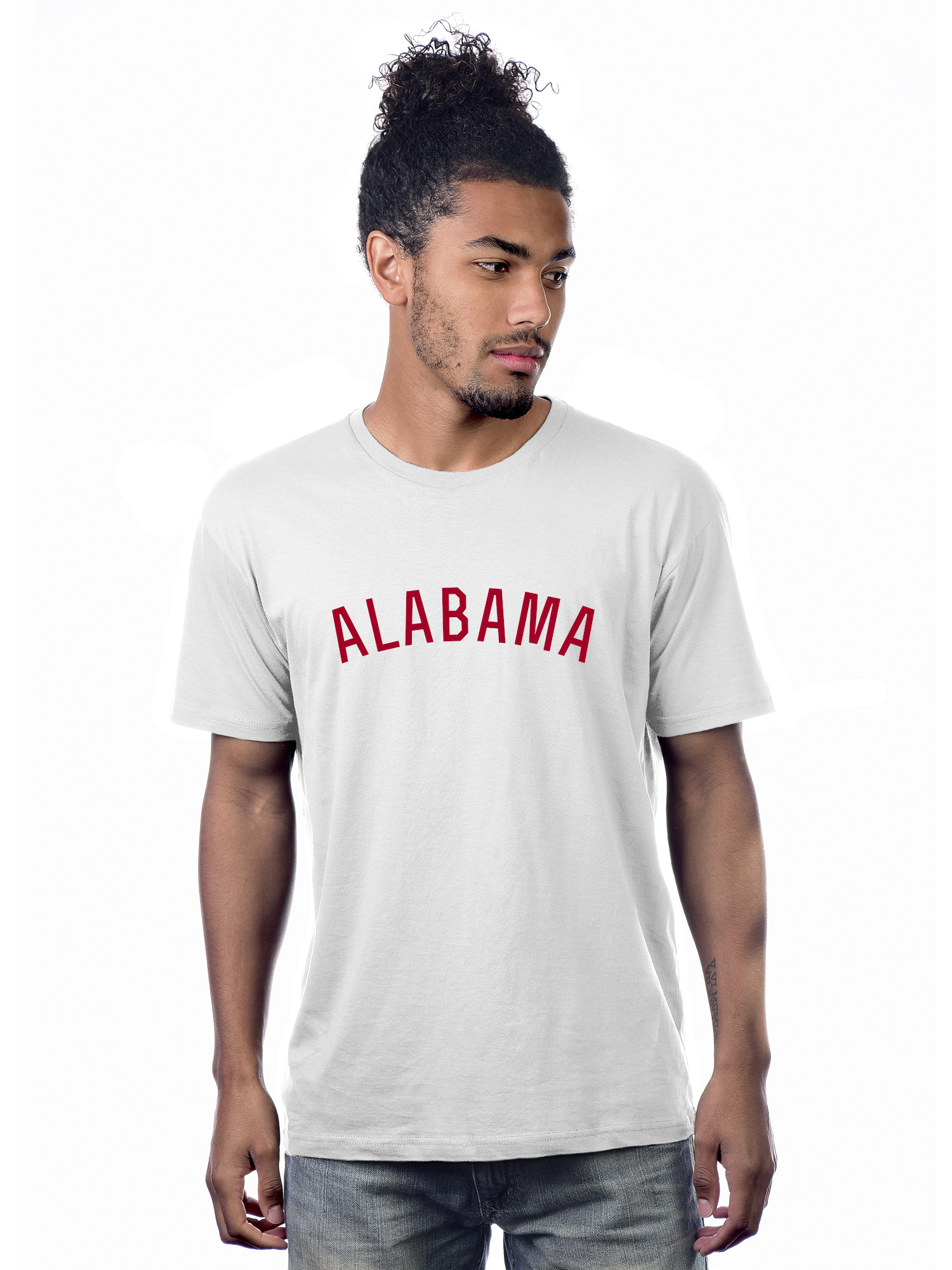 Daxton Alabama Tshirt Premium Basic Short Sleeves Crew Neck Tee - image 1 of 2