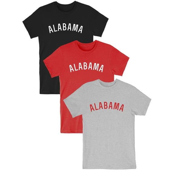 Daxton Alabama Tshirt Premium Basic Short Sleeves Crew Neck Tee