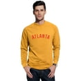 thumbnail image 1 of Daxton Atlanta Sweatshirt Athletic Fit Pullover Crewneck French Terry Fabric, Mstd Sweatshirt  Red Letters, 2XL, 1 of 3