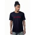 thumbnail image 1 of Daxton Atlanta Tshirt Premium Short Sleeves Basic Crew Neck Tee, Navy Red, XXX-Large, 1 of 2