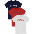 thumbnail image 1 of Daxton Atlanta Tshirt Premium Short Sleeves Basic Crew Neck Tee, 1 of 5