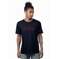thumbnail image 1 of Daxton Basic Unisex Premium Crew Neck Short Sleeve Croatia T-Shirt, Navy Red-X-Small, 1 of 1