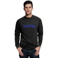 thumbnail image 1 of Daxton California Sweatshirt Athletic Fit Pullover Crewneck French Terry Fabric, Black Sweatshirt Ry Letters, , 2XL, 1 of 3