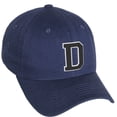 thumbnail image 1 of Daxton Classic 3D Varsity White Black Initial A to Z Letters Baseball Cap Dad Hat, Navy Hat Letter D, 1 of 2