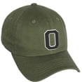 thumbnail image 1 of Daxton Classic 3D Varsity White Black Initial A to Z Letters Baseball Cap Dad Hat, Olive Hat Letter O, 1 of 2
