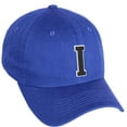 thumbnail image 1 of Daxton Classic 3D Varsity White Black Initial A to Z Letters Baseball Cap Dad Hat, Royal Hat Letter I, 1 of 2