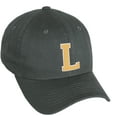 thumbnail image 1 of Daxton Classic 3D Varsity White Neon Orange Initial Letters Baseball Dad Hat, Charcoal, Letter L, 1 of 2