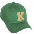 thumbnail image 1 of Daxton Classic 3D Varsity White Neon Orange Initial Letters Baseball Dad Hat, Kelly Green, Letter K, 1 of 2