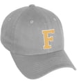 thumbnail image 1 of Daxton Classic 3D Varsity White Neon Orange Initial Letters Baseball Dad Hat, Light Grey, Letter F, 1 of 2