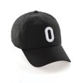 thumbnail image 1 of Daxton Classic Baseball Dad Hat Embroidered Initial Letters Cap - Black, Letter O, 1 of 3