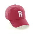 thumbnail image 1 of Daxton Classic Baseball Dad Hat Embroidered Initial Letters Cap - Hot Pink, Letter R, 1 of 3