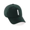 thumbnail image 1 of Daxton Classic Baseball Dad Hat Embroidered Initial Letters Cap - Hunter, Letter I, 1 of 3