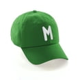 thumbnail image 1 of Daxton Classic Baseball Dad Hat Embroidered Initial Letters Cap - Kelly, Letter M, 1 of 3