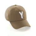 thumbnail image 1 of Daxton Classic Baseball Dad Hat Embroidered Initial Letters Cap - Khaki, Letter Y, 1 of 3