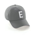 thumbnail image 1 of Daxton Classic Baseball Dad Hat Embroidered Initial Letters Cap - Light Gray, Letter E, 1 of 3
