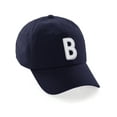 thumbnail image 1 of Daxton Classic Baseball Dad Hat Embroidered Initial Letters Cap - Navy, Letter B, 1 of 1