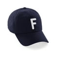 thumbnail image 1 of Daxton Classic Baseball Dad Hat Embroidered Initial Letters Cap - Navy, Letter F, 1 of 1