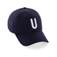 thumbnail image 1 of Daxton Classic Baseball Dad Hat Embroidered Initial Letters Cap - Navy, Letter U, 1 of 1