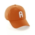 thumbnail image 1 of Daxton Classic Baseball Dad Hat Embroidered Initial Letters Cap - Orange, Letter A, 1 of 3
