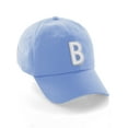 thumbnail image 1 of Daxton Classic Baseball Dad Hat Embroidered Initial Letters Cap - Sky, Letter B, 1 of 2