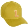 thumbnail image 1 of Daxton Classic Baseball Hat Custom A to Z Initial Team White Neon Orange Letter, Gold Cap, Letter L, 1 of 2