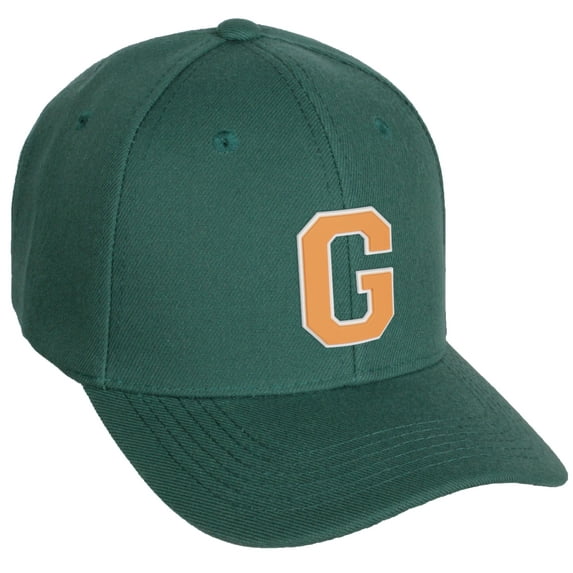 Daxton Classic Baseball Hat Custom A to Z Initial Team White Neon Orange Letter, Hunter Cap, Letter G