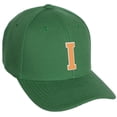 thumbnail image 1 of Daxton Classic Baseball Hat Custom A to Z Initial Team White Neon Orange Letter, Kelly Green Cap, Letter I, 1 of 2