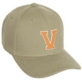 thumbnail image 1 of Daxton Classic Baseball Hat Custom A to Z Initial Team White Neon Orange Letter, Khaki Cap, Letter V, 1 of 2