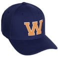 thumbnail image 1 of Daxton Classic Baseball Hat Custom A to Z Initial Team White Neon Orange Letter, Navy Cap, Letter W, 1 of 2