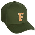 thumbnail image 1 of Daxton Classic Baseball Hat Custom A to Z Initial Team White Neon Orange Letter, Olive Cap, Letter F, 1 of 2