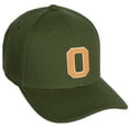 thumbnail image 1 of Daxton Classic Baseball Hat Custom A to Z Initial Team White Neon Orange Letter, Olive Cap, Letter O, 1 of 2