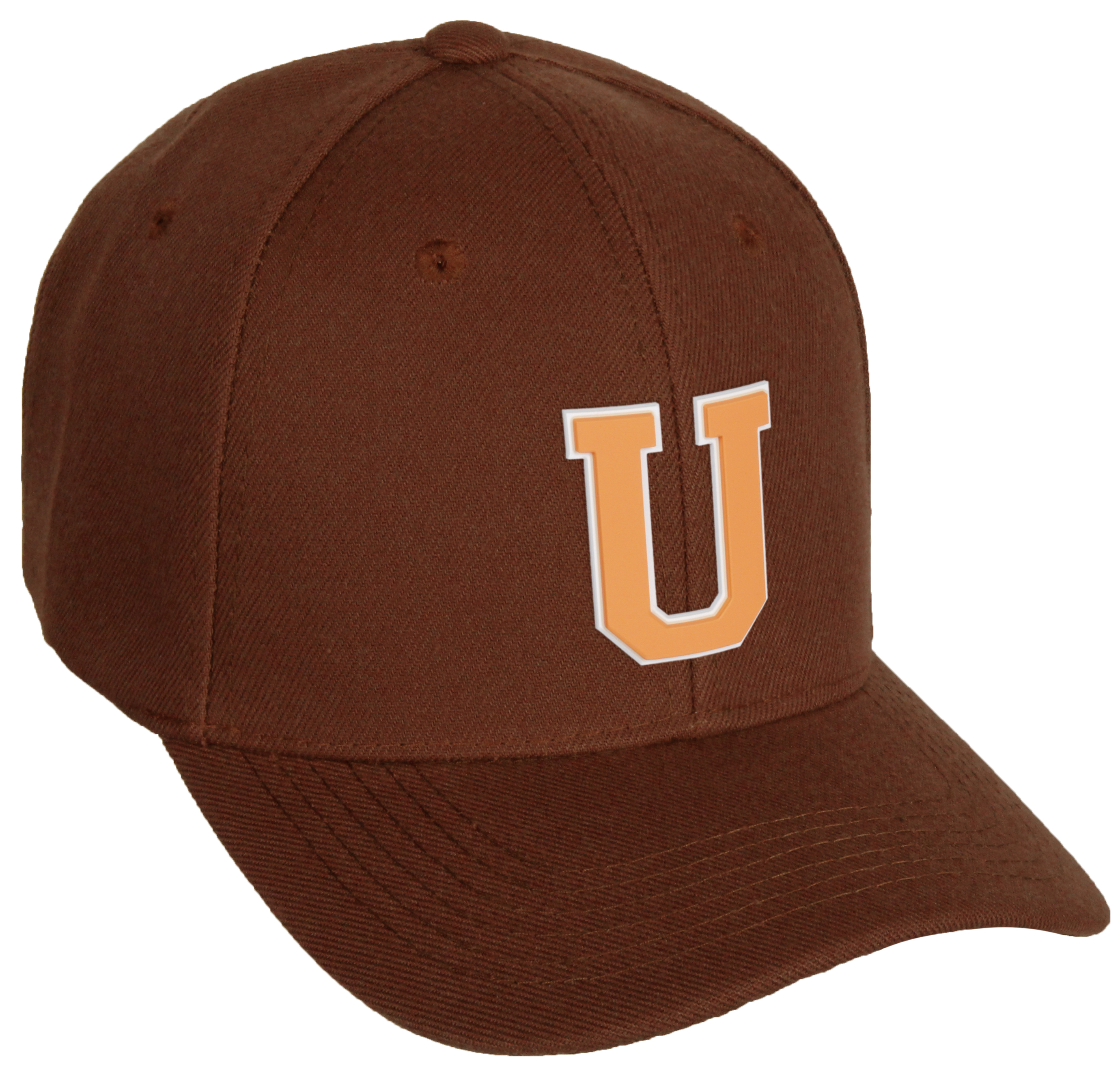 Rust Cap Daxton Classic Baseball Hat Custom A to Z Initial Team White Neon ...