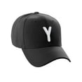 thumbnail image 1 of Daxton Classic Baseball Hat Embroidered A to Z Letters Structured Mid Profile Cap - Black, Letter Y, 1 of 3