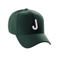 thumbnail image 1 of Daxton Classic Baseball Hat Embroidered A to Z Letters Structured Mid Profile Cap - Hunter, Letter J, 1 of 3