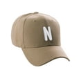 thumbnail image 1 of Daxton Classic Baseball Hat Embroidered A to Z Letters Structured Mid Profile Cap - Khaki, Letter N, 1 of 3