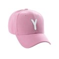 thumbnail image 1 of Daxton Classic Baseball Hat Embroidered A to Z Letters Structured Mid Profile Cap - Pink, Letter Y, 1 of 3
