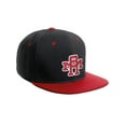 thumbnail image 1 of Daxton Classic Snapback Flat Bill Visor Custom Vintage Monogram MA Initials, Black Red Hat, 1 of 3
