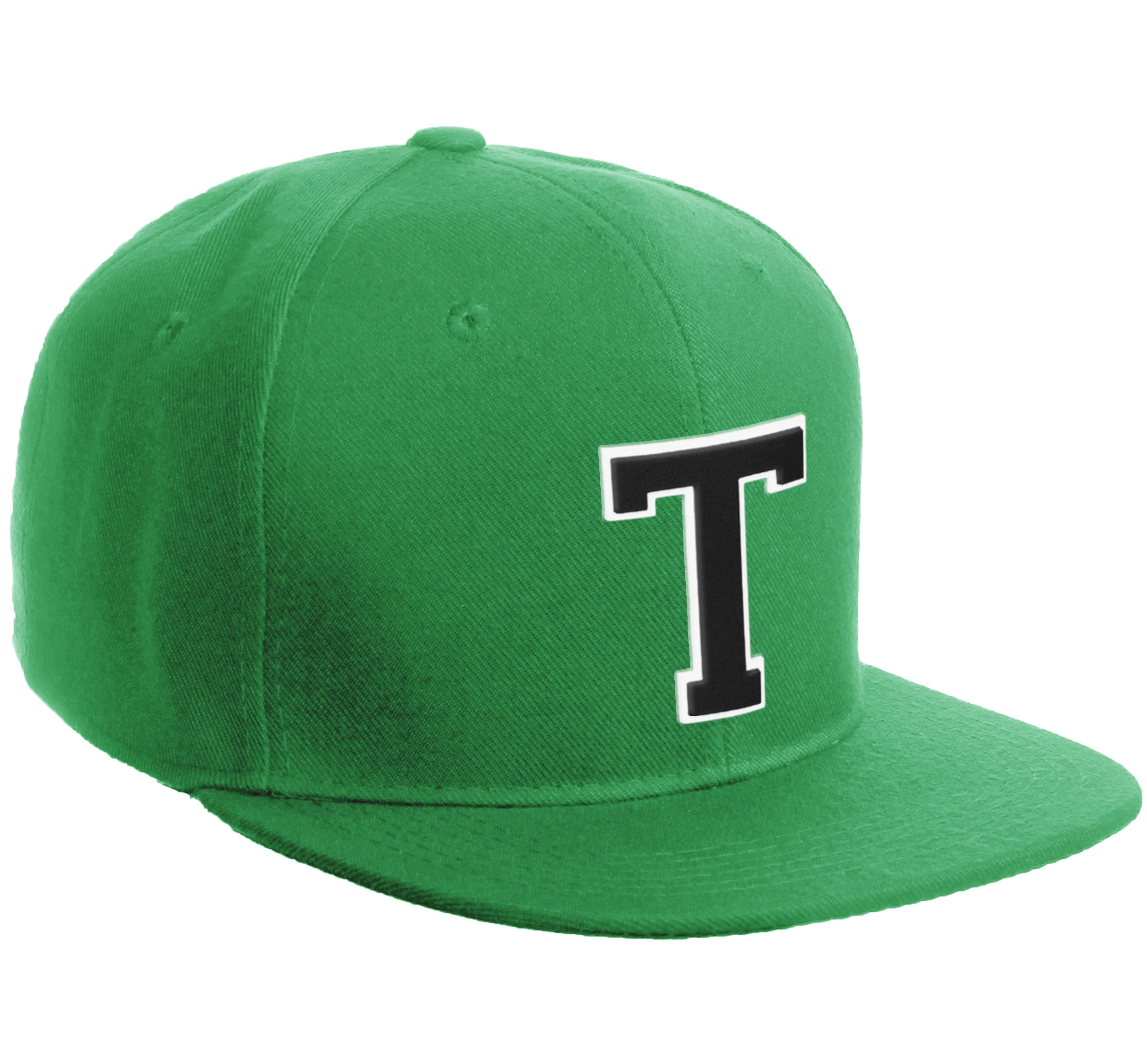 Daxton Classic Snapback Hat Custom A to Z Initial Varsity Letters
