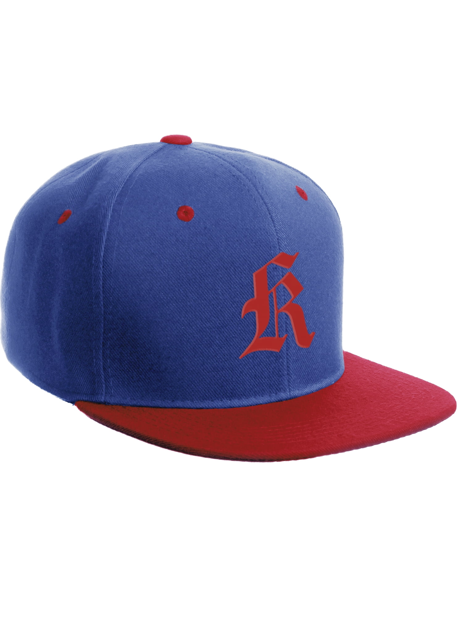 Daxton Classic Snapback Hat - Old English Alphabet A-Z, Flat Bill, Adjustable, 100% Polyester 6 thumbnail image