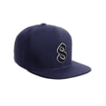 thumbnail image 1 of Daxton Classic Snapback Old English A to Z Numbers Initials Flat Bill Visor Cap-Navy Hat, Number 8, 1 of 3