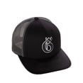 thumbnail image 1 of Daxton Classsic Baseball Trucker Hat Old English A to Z Letters Numbers Structured Mid Profile Cap, Black Charcoal Hat, Letter G, 1 of 1