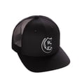 thumbnail image 1 of Daxton Classsic Baseball Trucker Hat Old English A to Z Letters Numbers Structured Mid Profile Cap, Black Hat, Letter E, 1 of 1