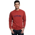 thumbnail image 1 of Daxton Cleveland Sweatshirt Athletic Fit Pullover Crewneck French Terry Fabric, Spice Sweatshirt Navy Letters, S, 1 of 3