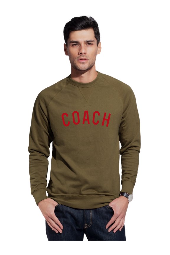 Coach Sweatshirt Athletic Fit Pullover Crewneck French Terry Fabric