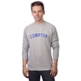 thumbnail image 1 of Daxton Compton Sweatshirt Athletic Fit Pullover Crewneck French Terry Fabric, HthGrey Sweatshirt Royal Letters, L, 1 of 3