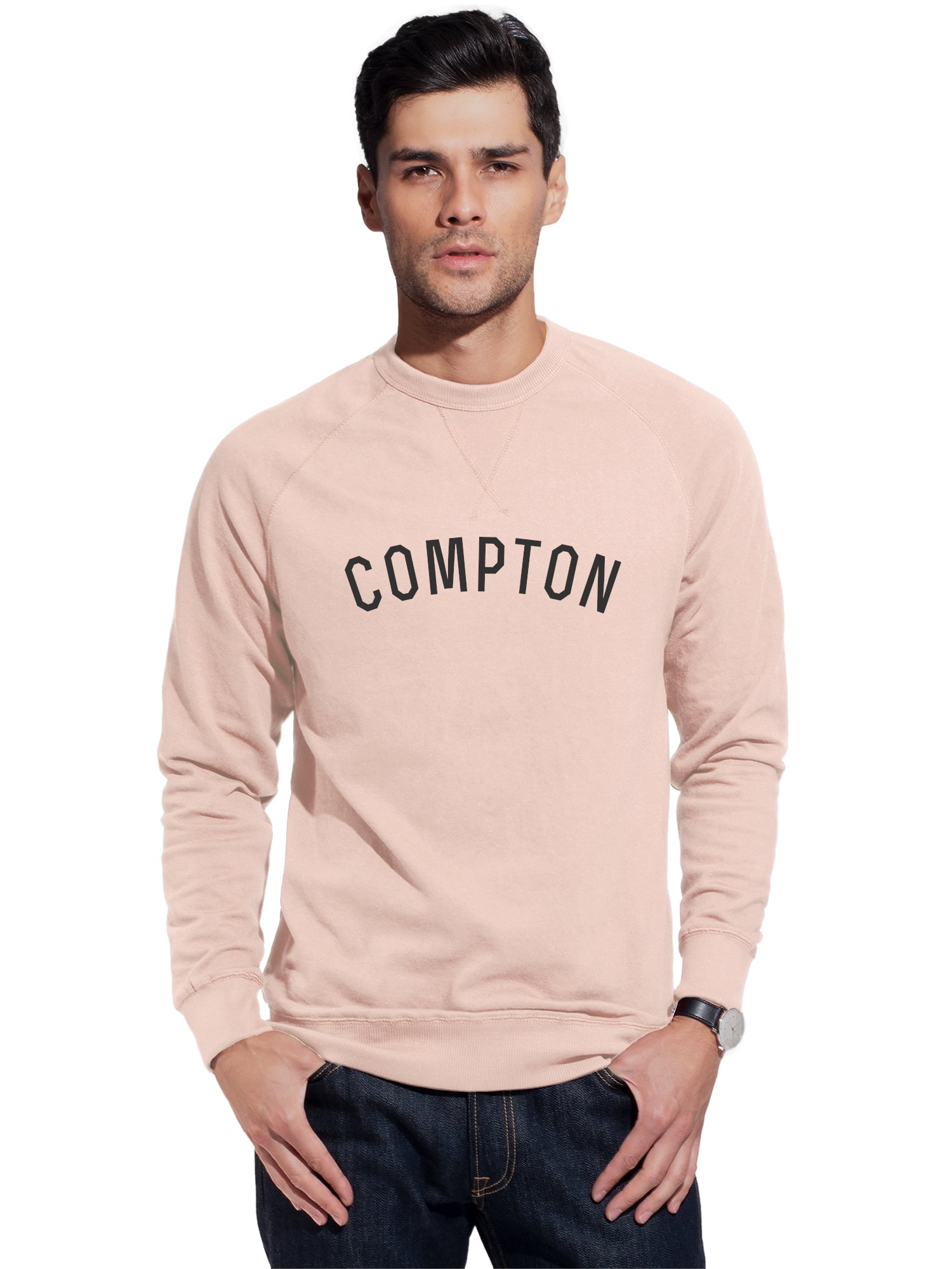 Daxton Compton Sweatshirt Athletic Fit Pullover Crewneck French Terry ...