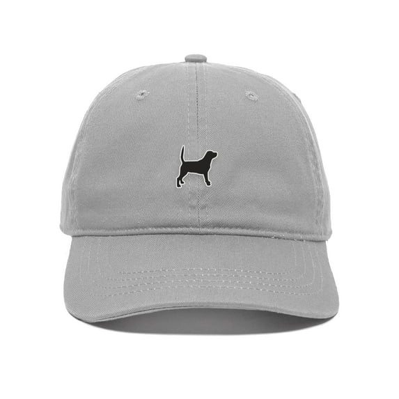 Daxton Dog Breeds Baseball Dad Hat Unstructure Low Profile Strapback, Beagle Dog, Light Grey Hat