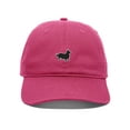 thumbnail image 1 of Daxton Dog Breeds Baseball Dad Hat Unstructure Low Profile Strapback, Corgi Dog, Hot Pink Hat, 1 of 4