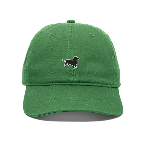 Daxton Dog Breeds Baseball Dad Hat Unstructure Low Profile Strapback, Dachshund Dog, Kelly Hat