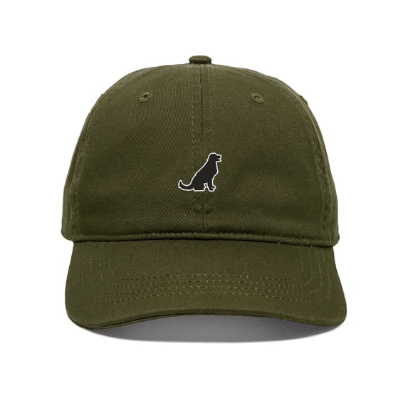Daxton Dog Breeds Baseball Dad Hat Unstructure Low Profile Strapback, Golden Retriever Dog, Olive Hat